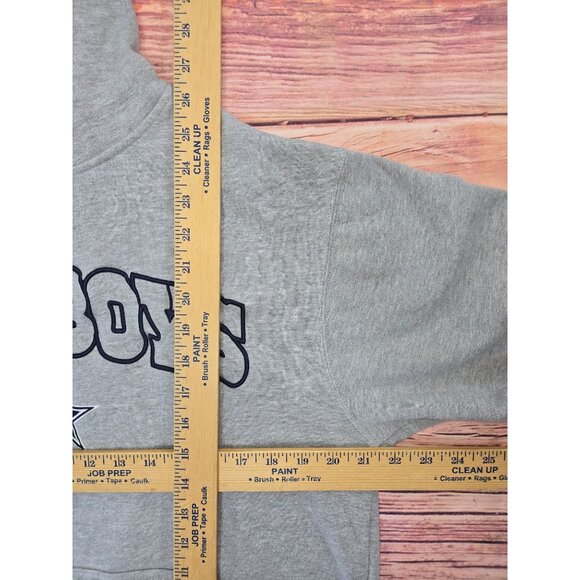 Dallas Cowboys Authentic Hoodie Small Gray Cotton/Polyester Blend - Picture 6 of 6